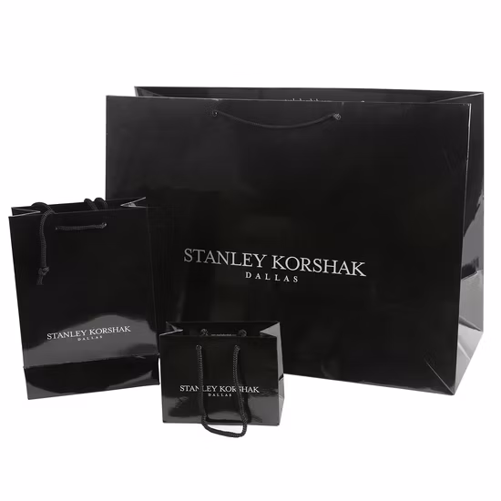 Maßgeschneiderte Luxus-Einkaufstasche aus Kraftpapier als Geschenkverpackung für Kosmetik/Kleidung mit Bandgriff