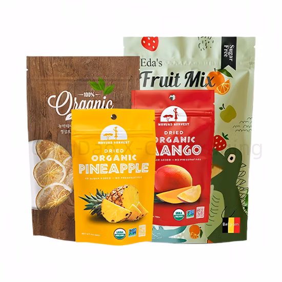 Großhandel mit individuellem Logo bedruckte, wiederverschließbare, weiche, durchsichtige EVA-TPU-Plastiktüten für Lebensmittel-/Spielzeug-/Kosmetikverpackungen